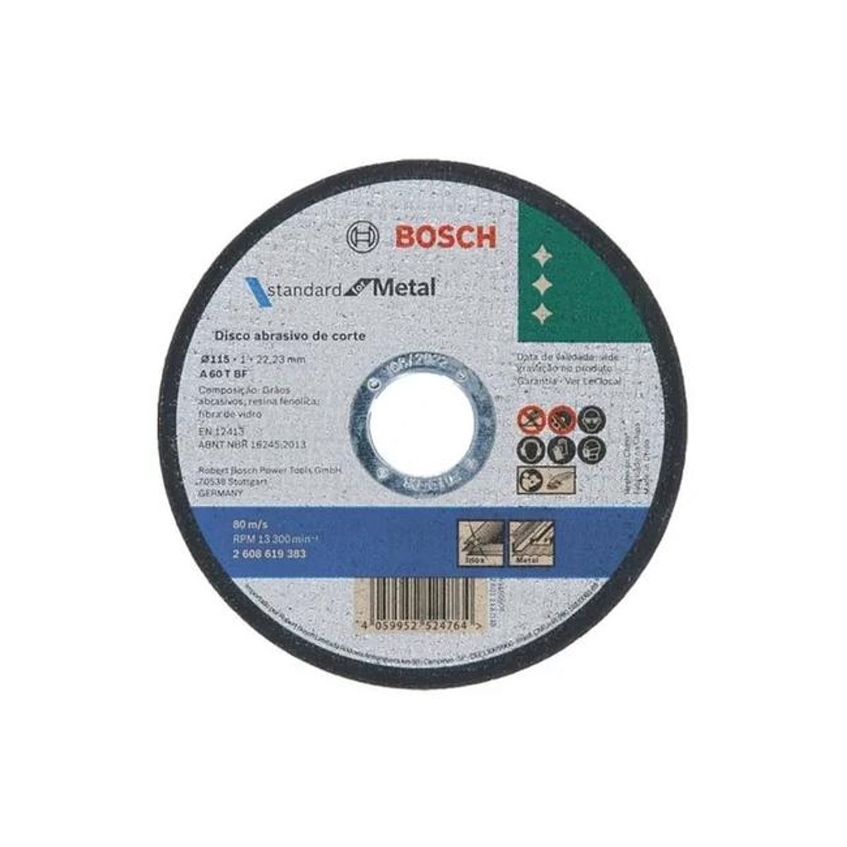 GENERICO - BOSCH Standard Metal 2608619383 50 discos corte 4 12 color 115x10mm