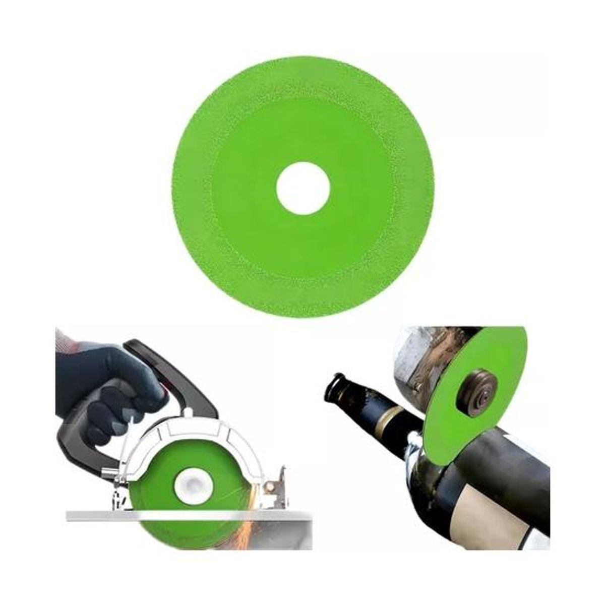 GENERICO - Disco de corte de vidrio para rebarbadora 7 piezas color gris