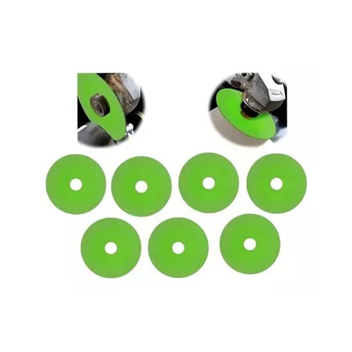 GENERICO - Disco de corte de vidrio para rebarbadora 7 piezas color gris