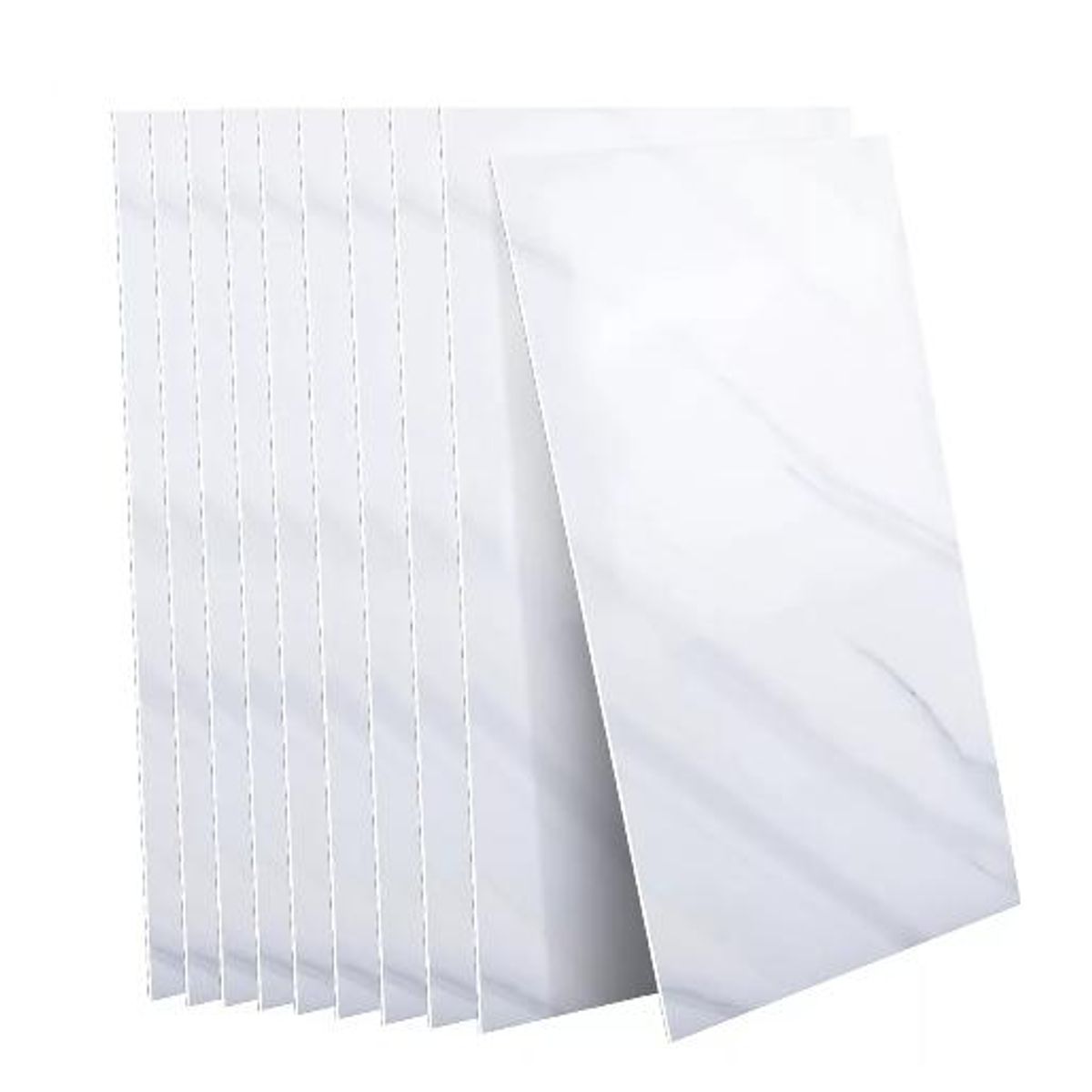 GENERICO - 10 láminas de papel mural mármol ladrillo 60x30 cm para pared y piso