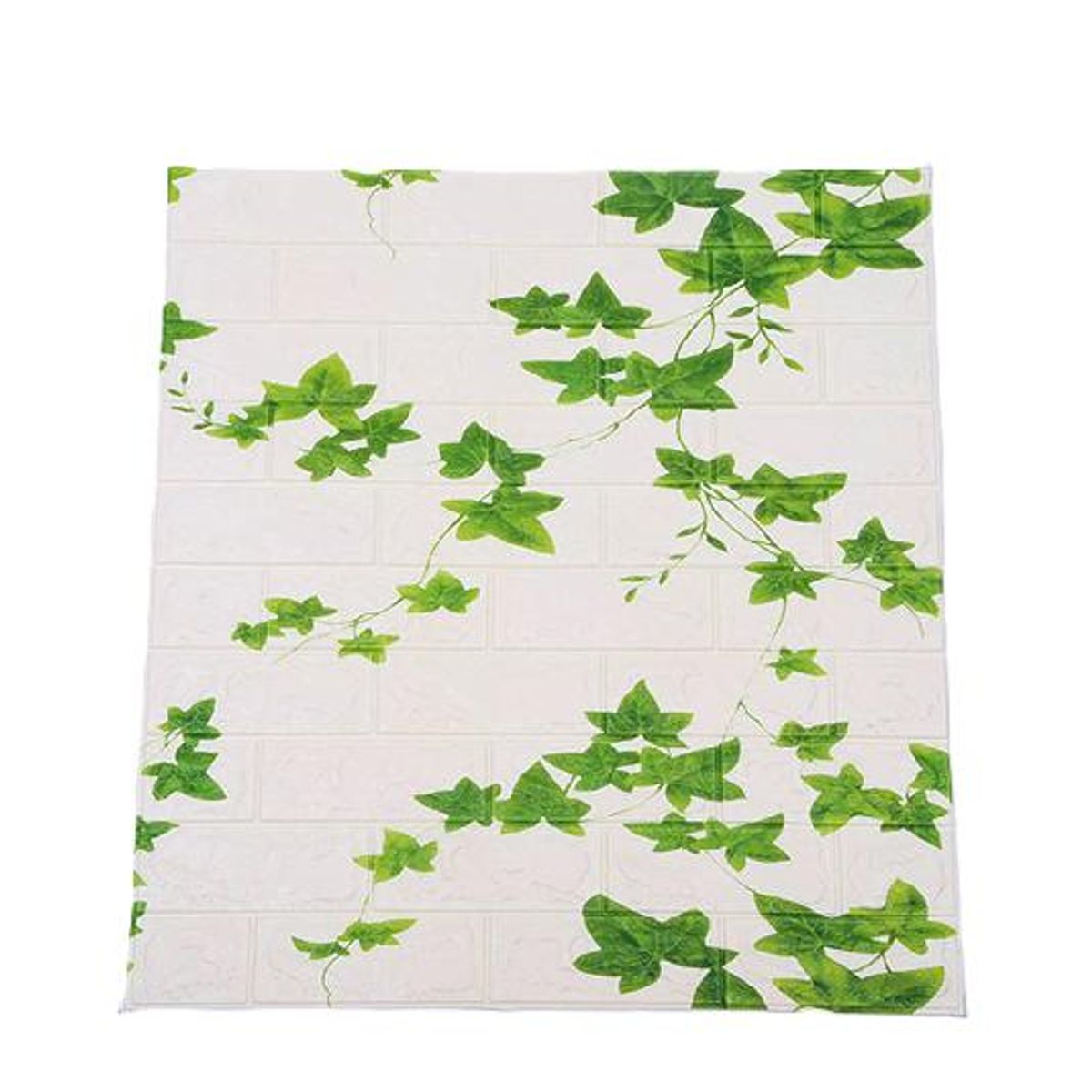 GENERICO - Pack de 10 láminas de papel mural 3D ladrillo blanco 77x70 cm