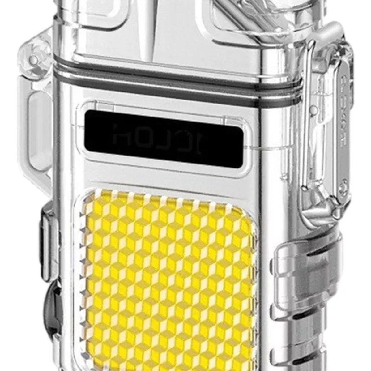 GENERICO - Linterna LLavero Potente Multifuncional K Encendedor Usb Gris