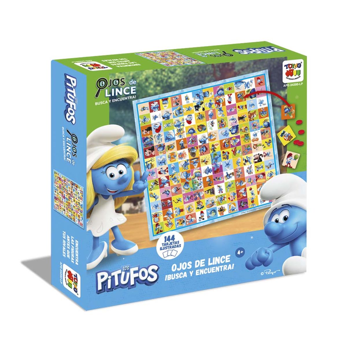 PITUFOS - Juego de Mesa Ojos De Lince Pitufos - Los Pitufos