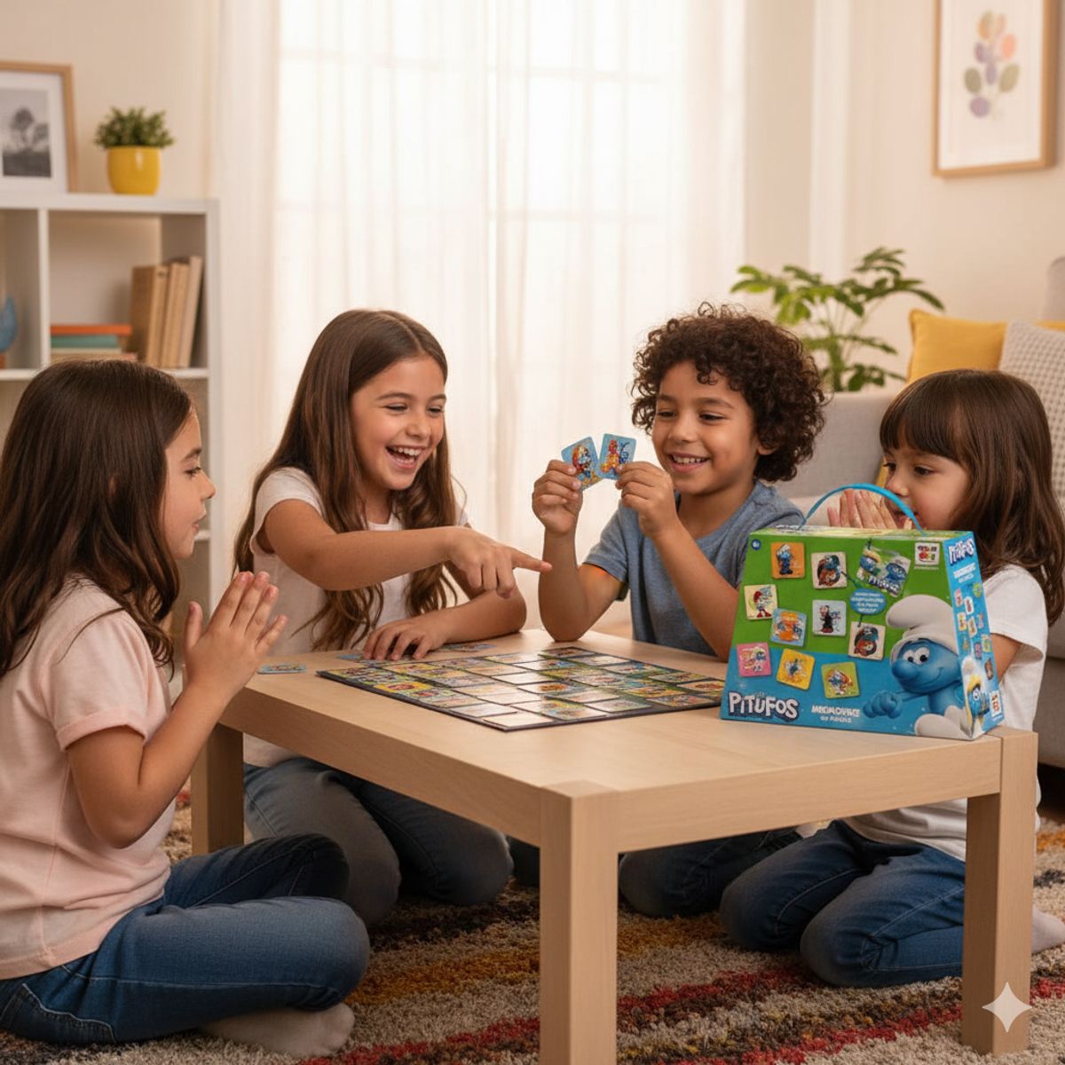 PITUFOS - Juego de Mesa Memorice 60 Piezas Pitufos - Los Pitufos