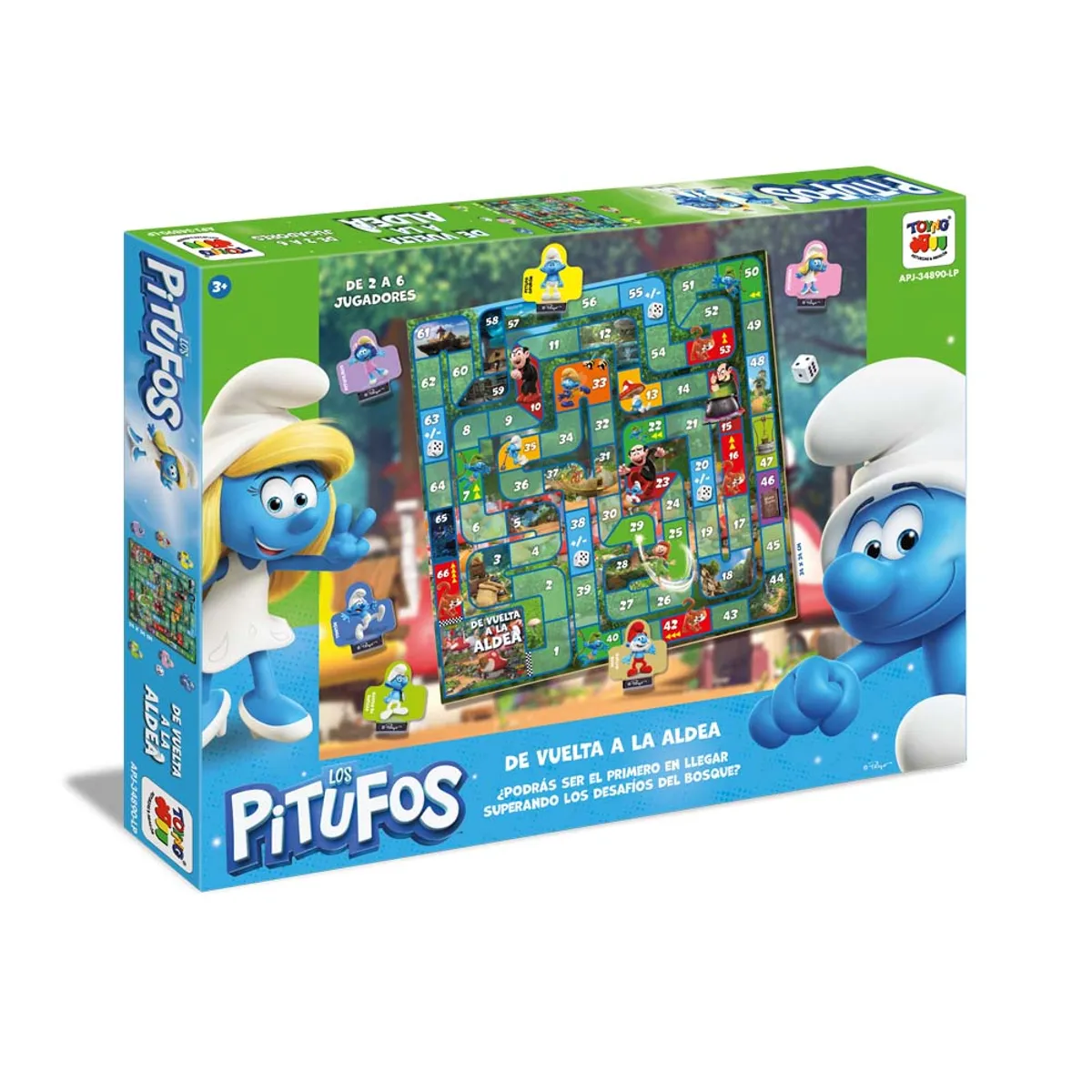 PITUFOS - Juego de Mesa Vuelta A La Aldea - Los Pitufos