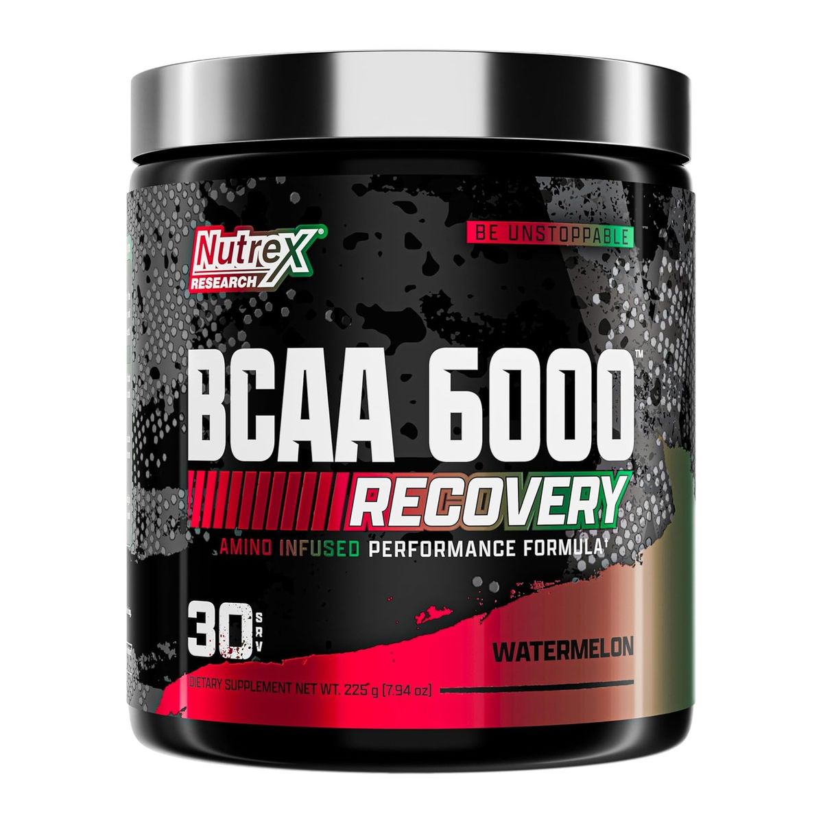 NUTREX RESEARCH - Bcaa 6000 Recovery Nutrex Aminoacidos 225gr En Polvo Sandia