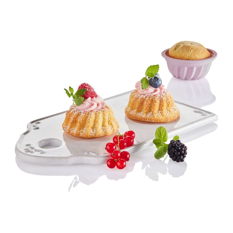GENERICO - SET de 6 moldes  de silicona para mini biscochos