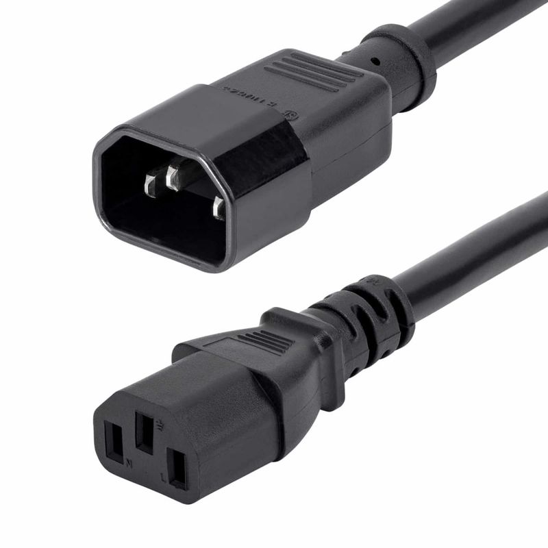 MALIK - Cable UPS IEC C13-C14 para Uso Profesional y Doméstico