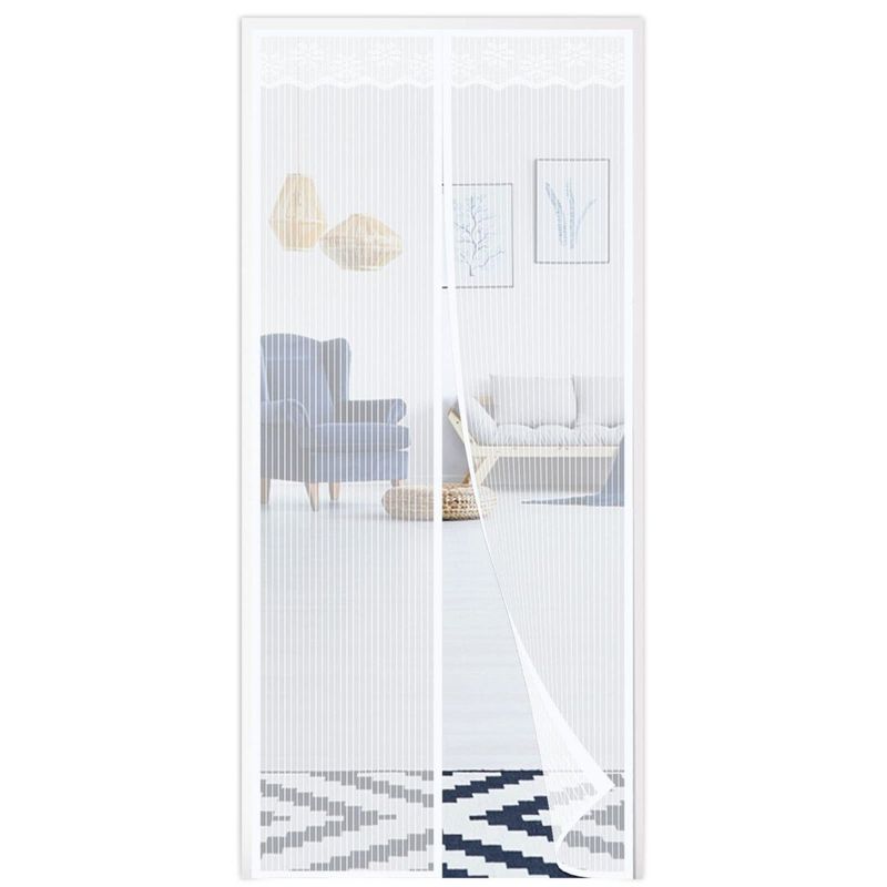 INVENCIBLE - CORTINA PUERTA MAGNETICA ANTIMOSQUITO COLOR BLANCO AP01