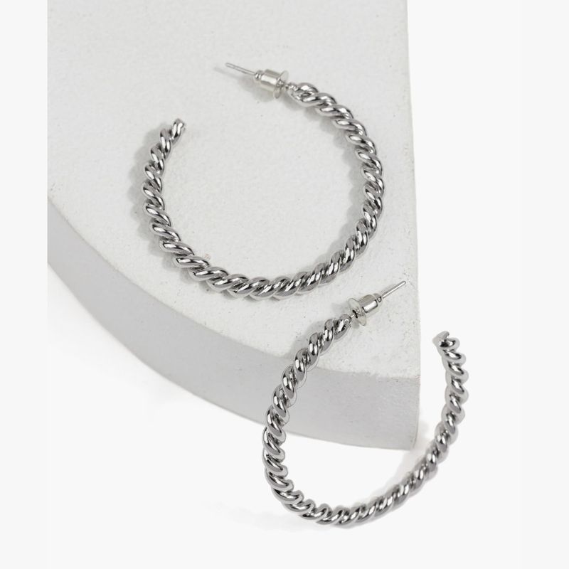 LOUNGE - Aros Mujer Argollas Trenzadas