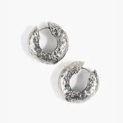 LOUNGE - Aros Mujer Argollas Gruesas Machacadas