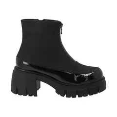 DETOGNI - Botin Mujer Negro Plataforma Eva