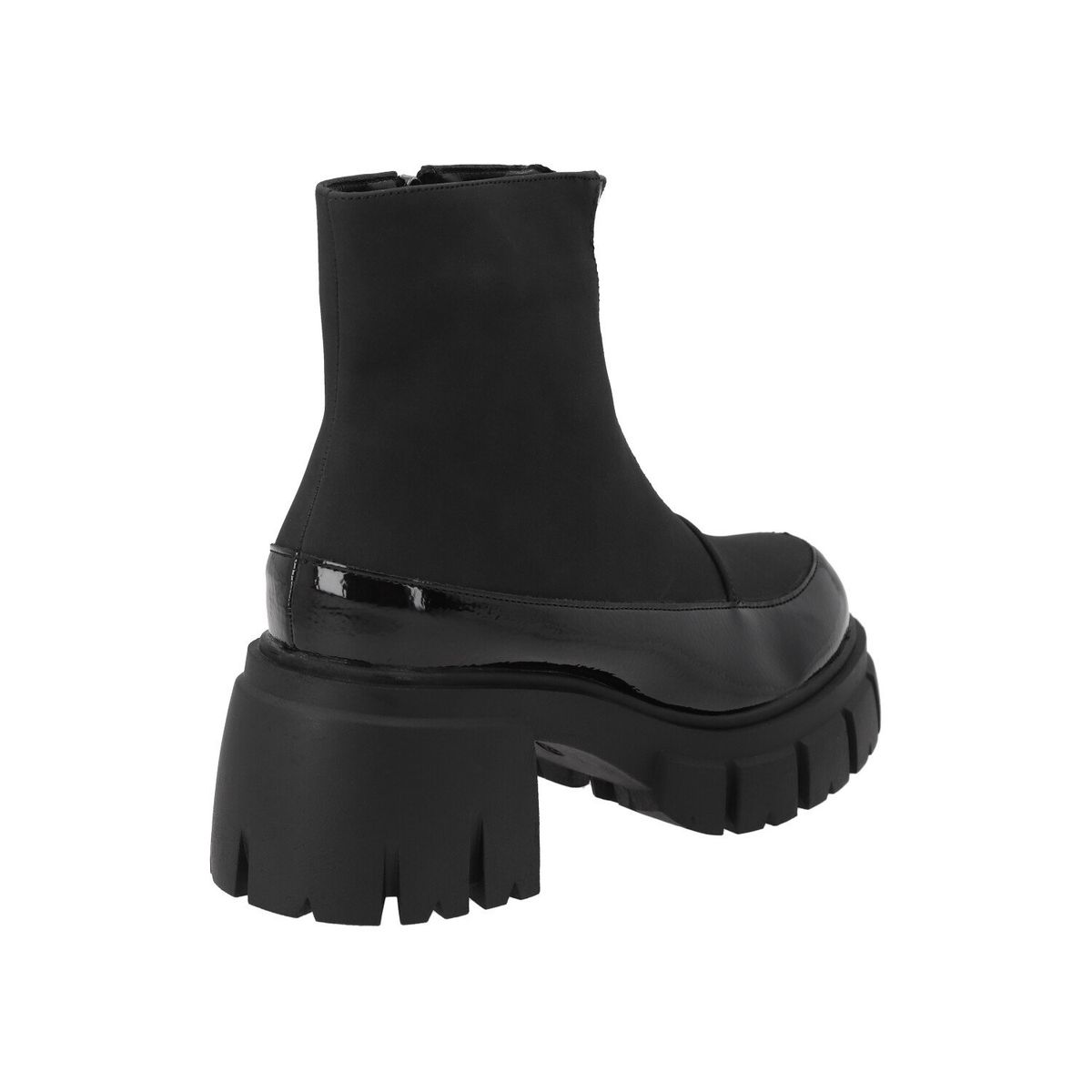 DETOGNI - Botin Mujer Negro Plataforma Eva Detogni