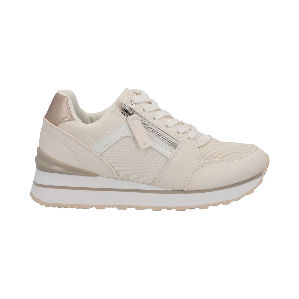 DETOGNI - Zapatilla Urbana Mujer Beige Frida Detogni
