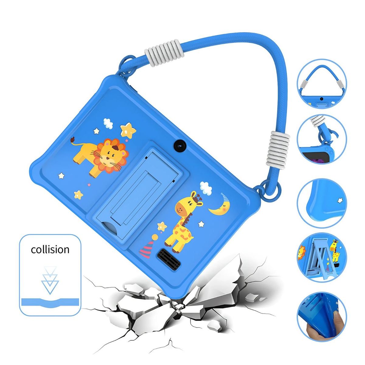 CRUSEC - Tablet 7 Pulgadas 32 GB 2 Ram Android Con Funda Protectora.