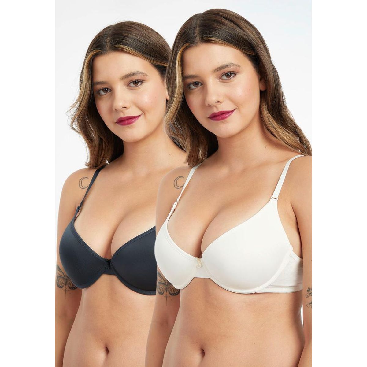 KAYSER - PACK 2X  Sosten  Push Up Microfibra P250022 Kayser