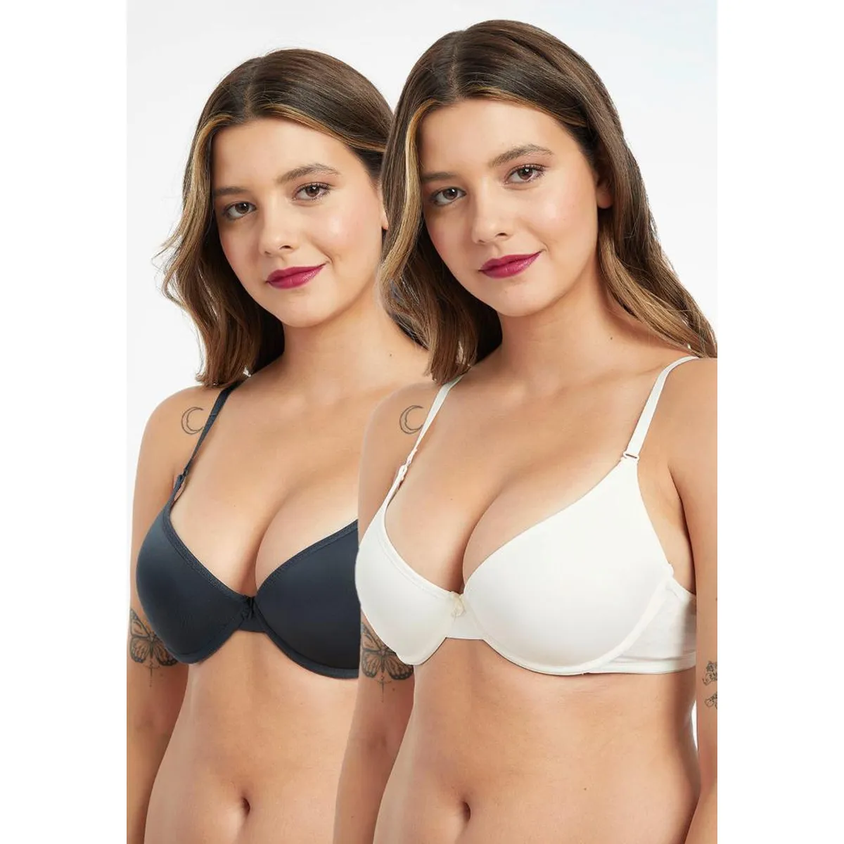 KAYSER - PACK 2X  Sosten  Push Up Microfibra P250022 Kayser