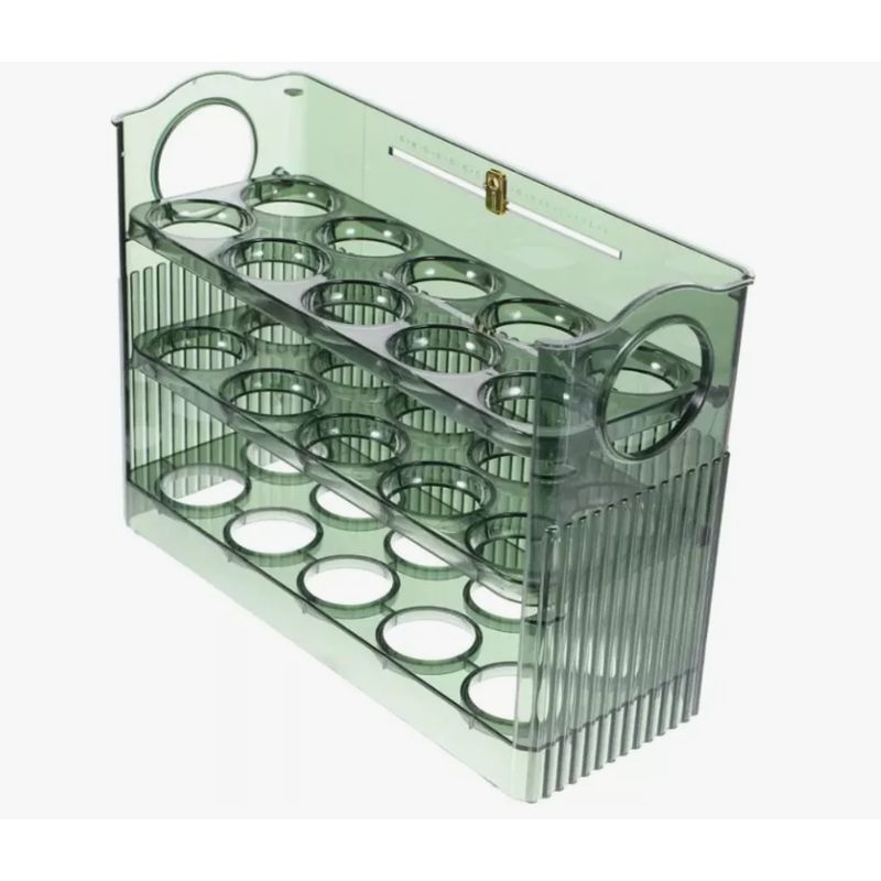 GENERICO - Organizador De Huevos Caja Huevera Refrigerador 3 Niv 30unid
