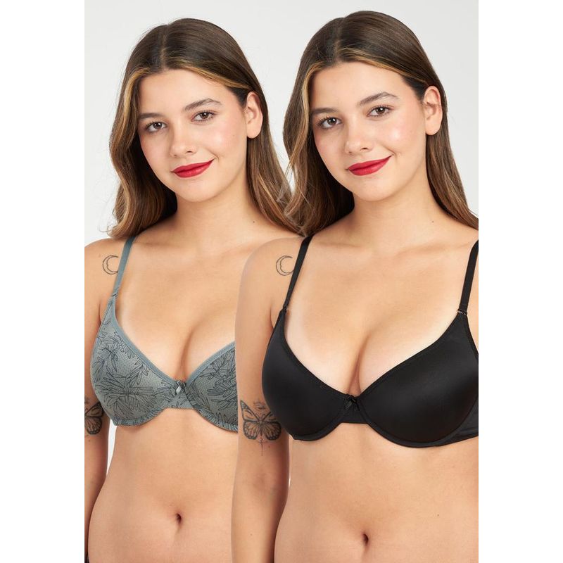 KAYSER - PACK 2X  Sosten  Push Up Microfibra P250023 Kayser - Verde