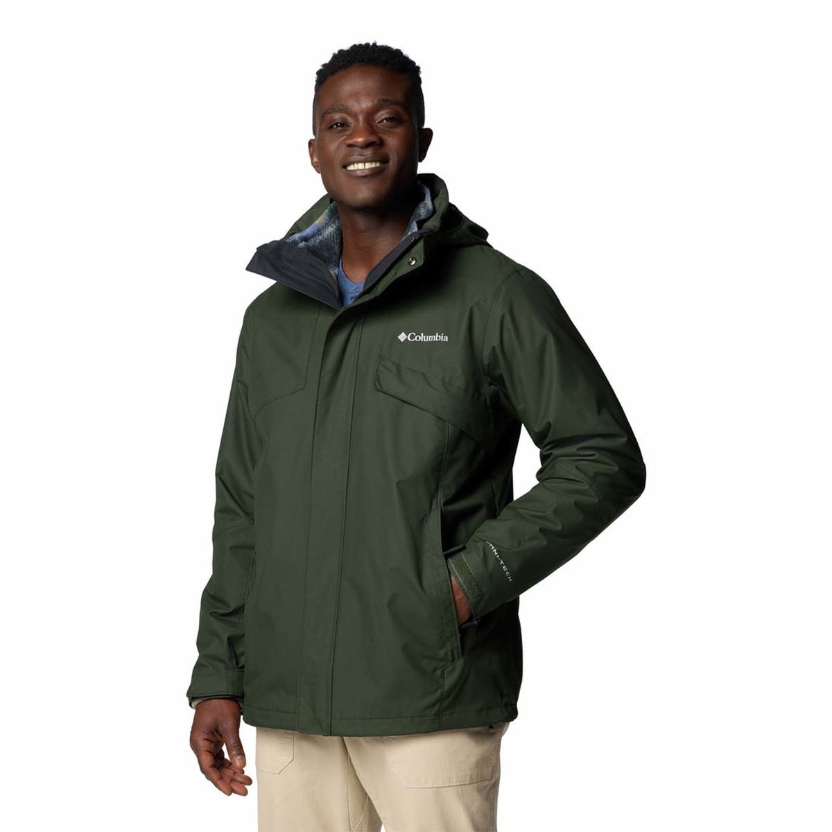 COLUMBIA - Parka imperm Hombre Bugaboo Iii Fleece Verde COLUMBIA