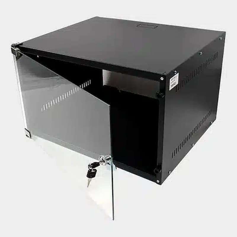 GENERICO - Gabinete Mural Sin Tapa Trasera Armable 6U 19″