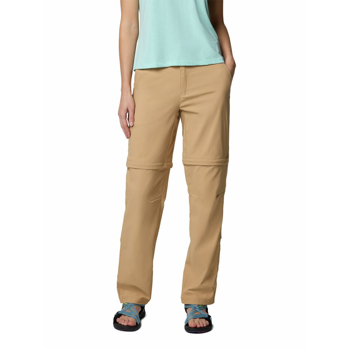 COLUMBIA - Pantalón Mujer Leslie Convertible Beige COLUMBIA