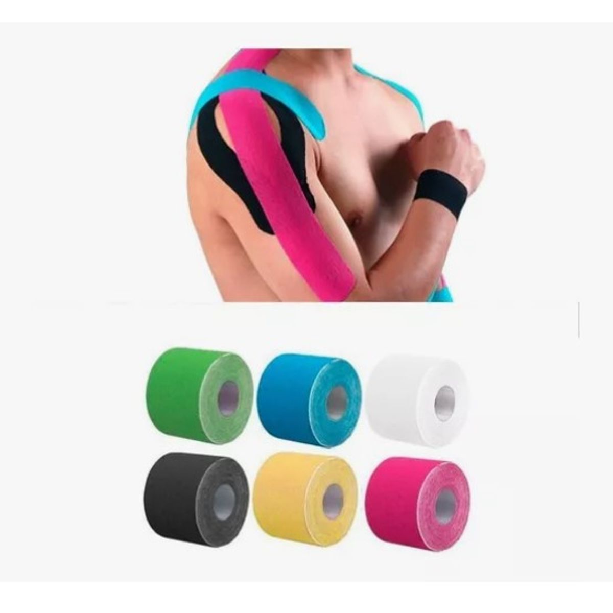 ESHOPANGIE - Cinta Kinesiológica Apoyo Parche Muscular 5cm  5mts