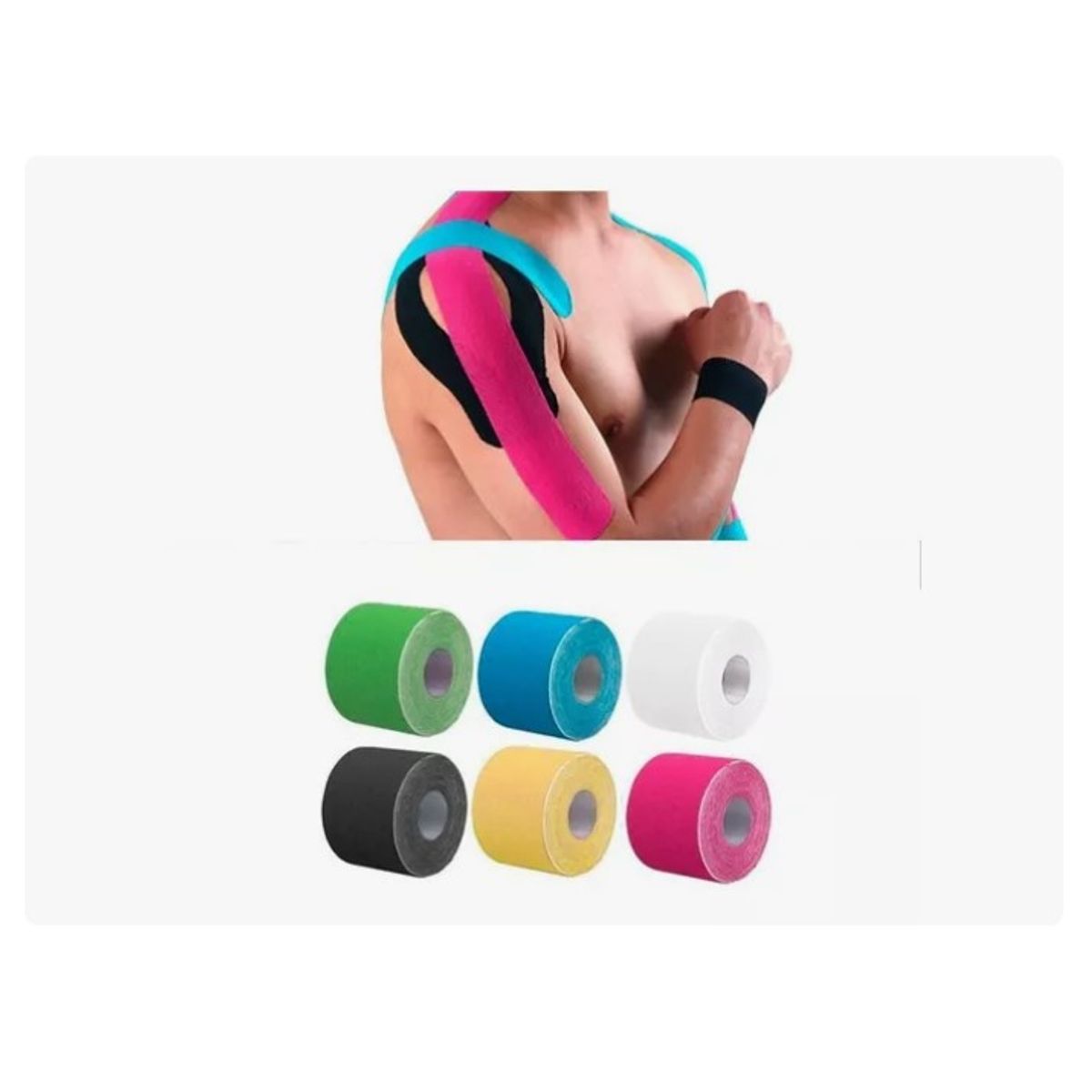 ESHOPANGIE - Cinta Kinesiológica Apoyo Parche Muscular 5cm  5mts