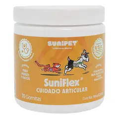 SUNIPET - Suniflex Suplemento Cuidado Articular Para Perros Gatos 105g