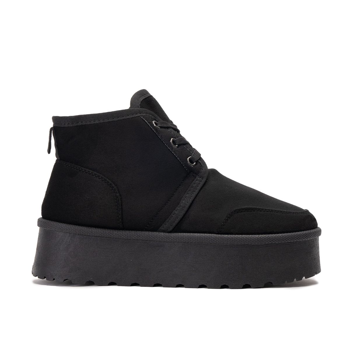 ZAMETA - Botín Mujer Felpudo Samba Negro Zameta