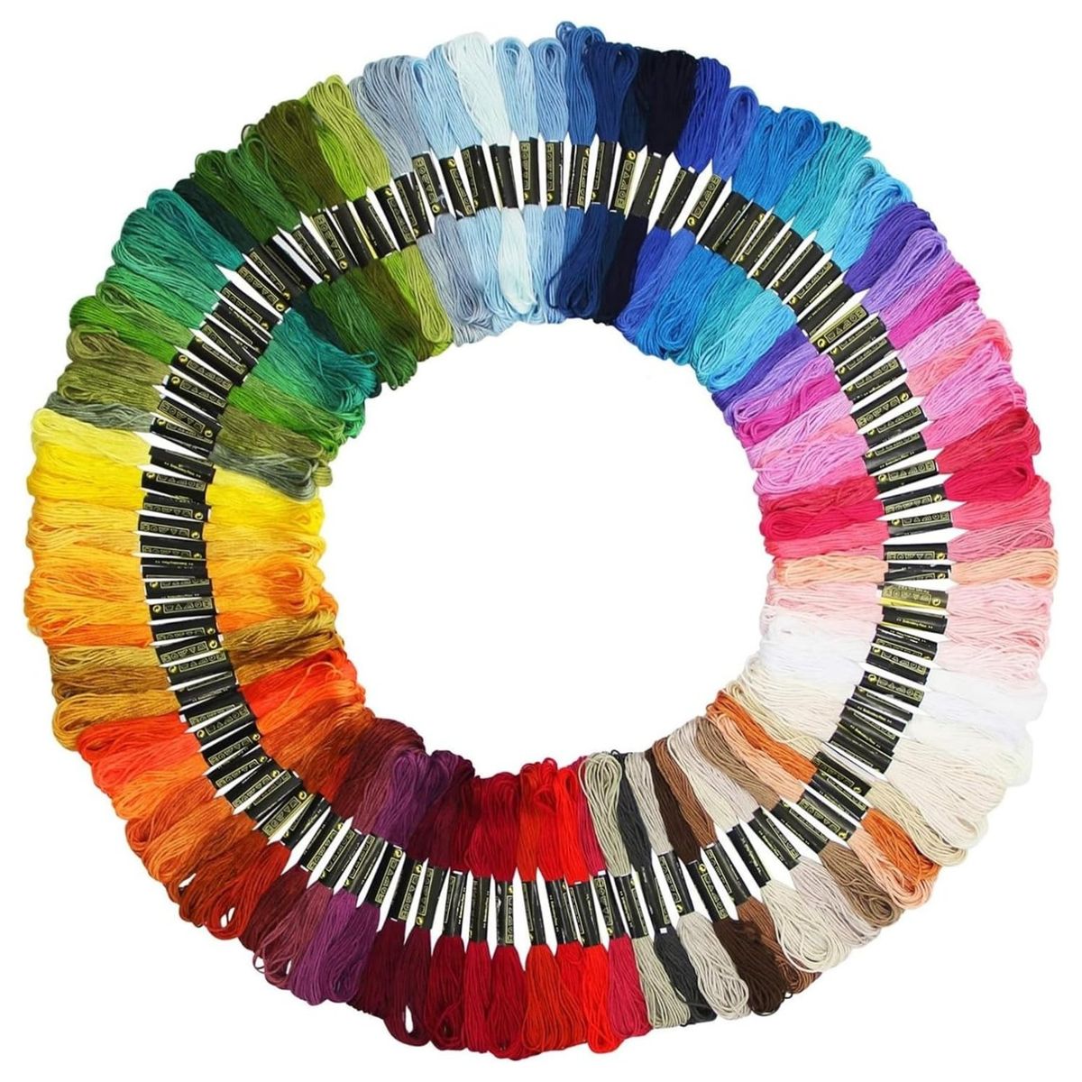 GENERICO - Juego De Hilos Para Bordar De Seda 100 Piezas 100 Colores