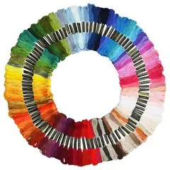 GENERICO - Juego De Hilos Para Bordar De Seda 100 Piezas 100 Colores