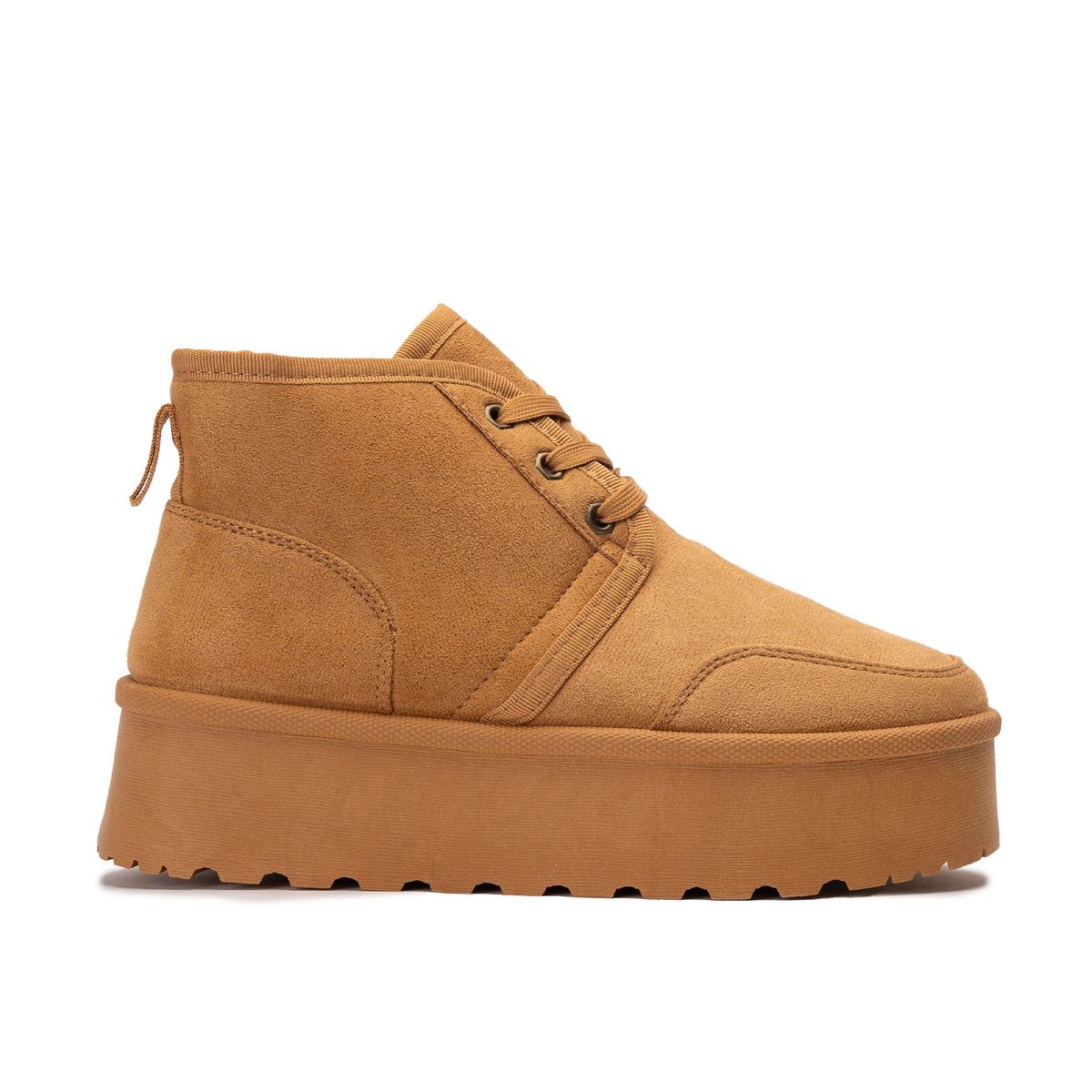 ZAMETA - Botín Mujer Felpudo Samba Camel Zameta