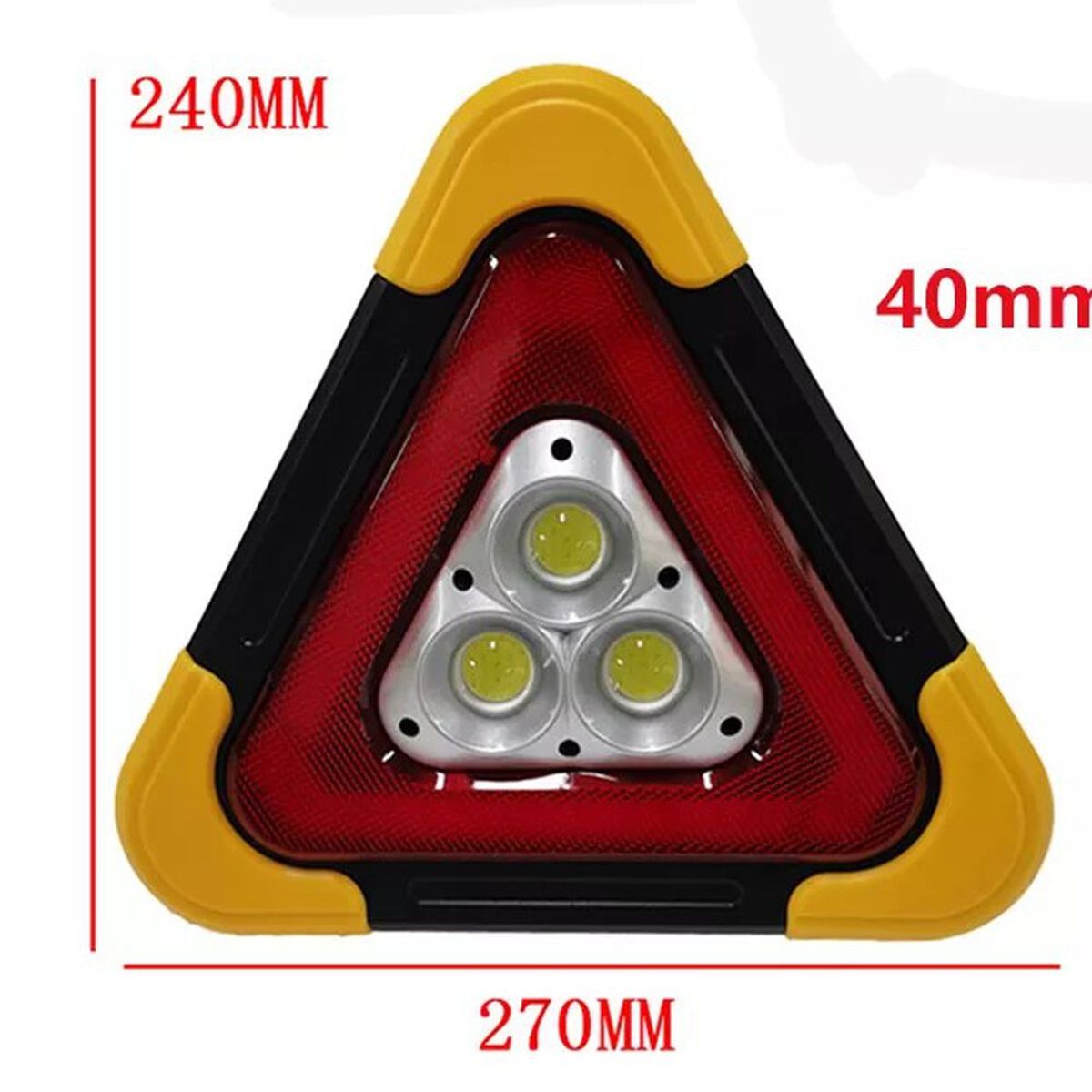 MOVI - TRIANGULO DE EMERGENCIA RECARGABLE CON LUZ SOLAR LUZ LED