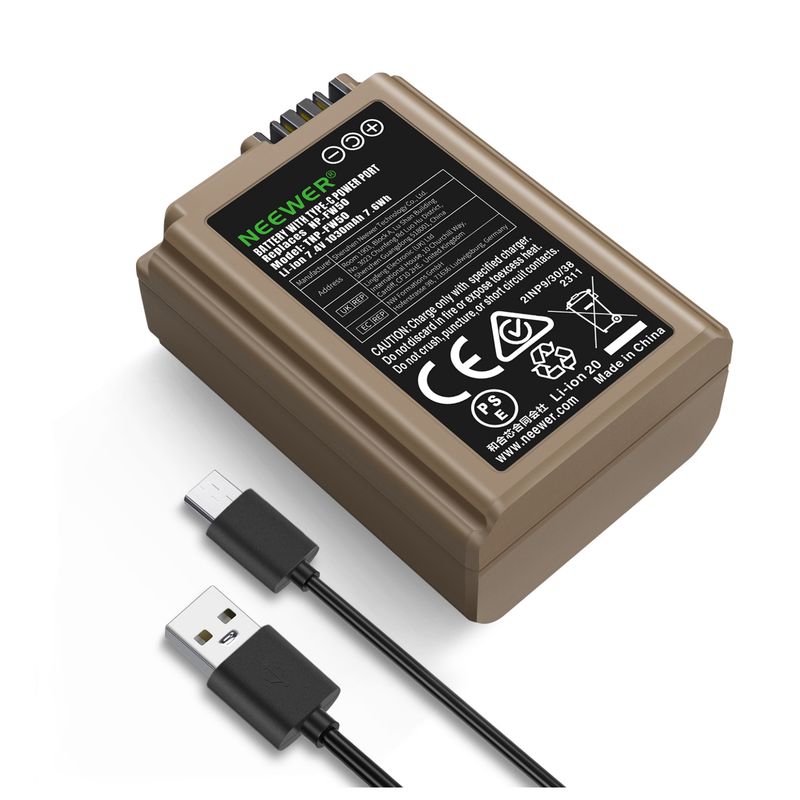 NEEWER - 1030mah Np-fw50 Batería P Sony A6400 A7 Ii Zv-e10 NEX-5 A6100