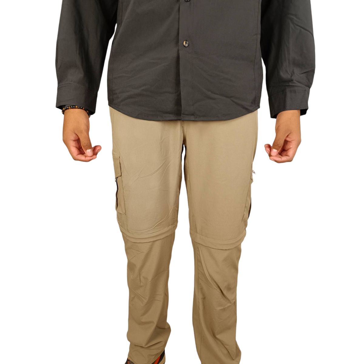 BLUE MOUNTAIN - Pantalón Outdoor Hombre Trekking 2 en 1