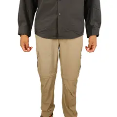 BLUE MOUNTAIN - Pantalón Outdoor Hombre Trekking 2 en 1