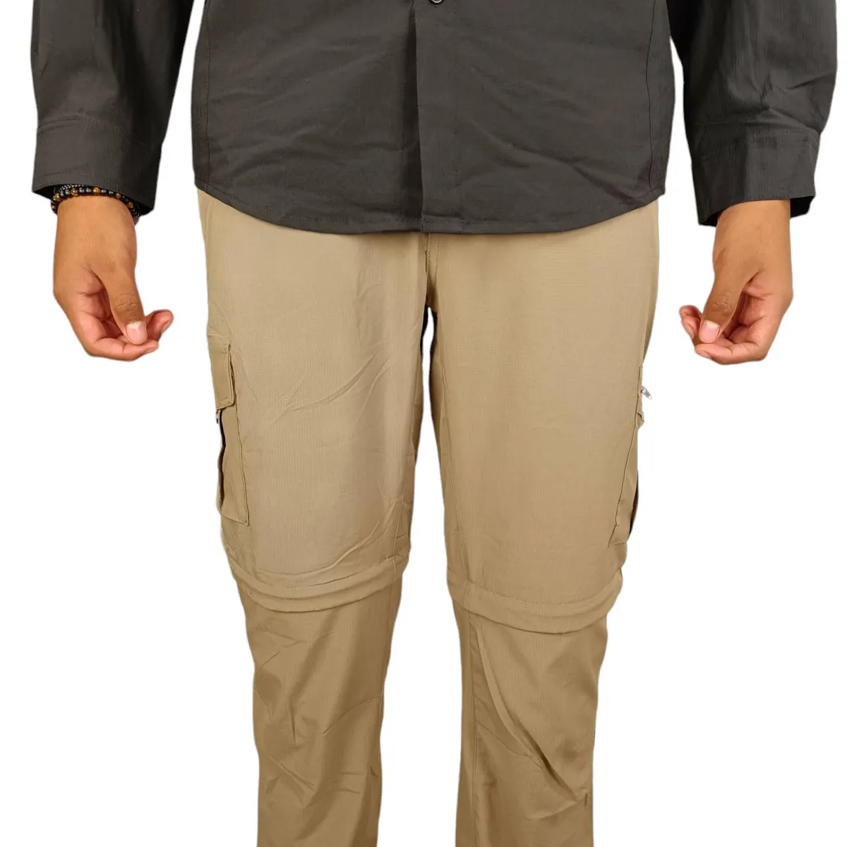 BLUE MOUNTAIN - Pantalón Outdoor Hombre Trekking 2 en 1