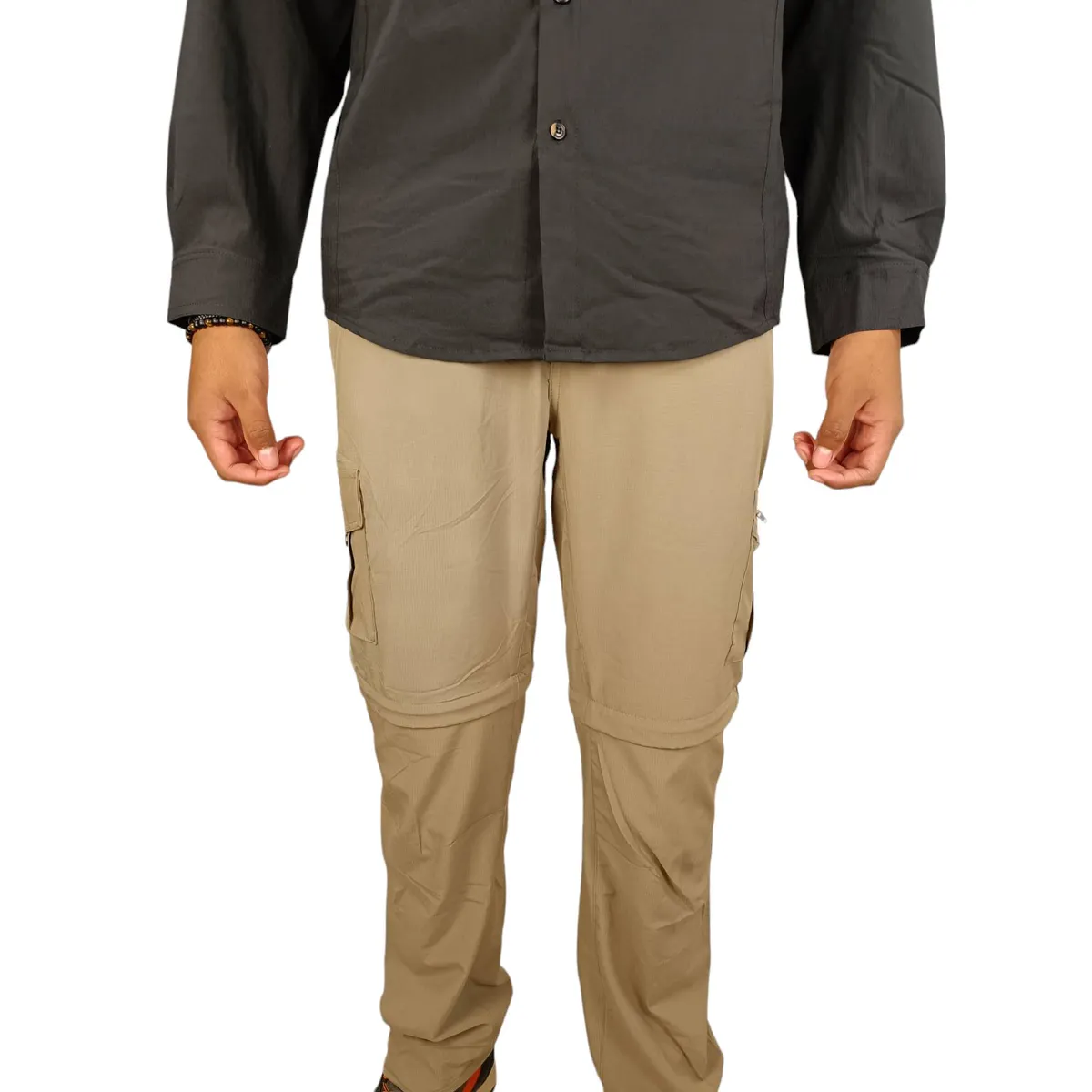 BLUE MOUNTAIN - Pantalón Outdoor Hombre Trekking 2 en 1