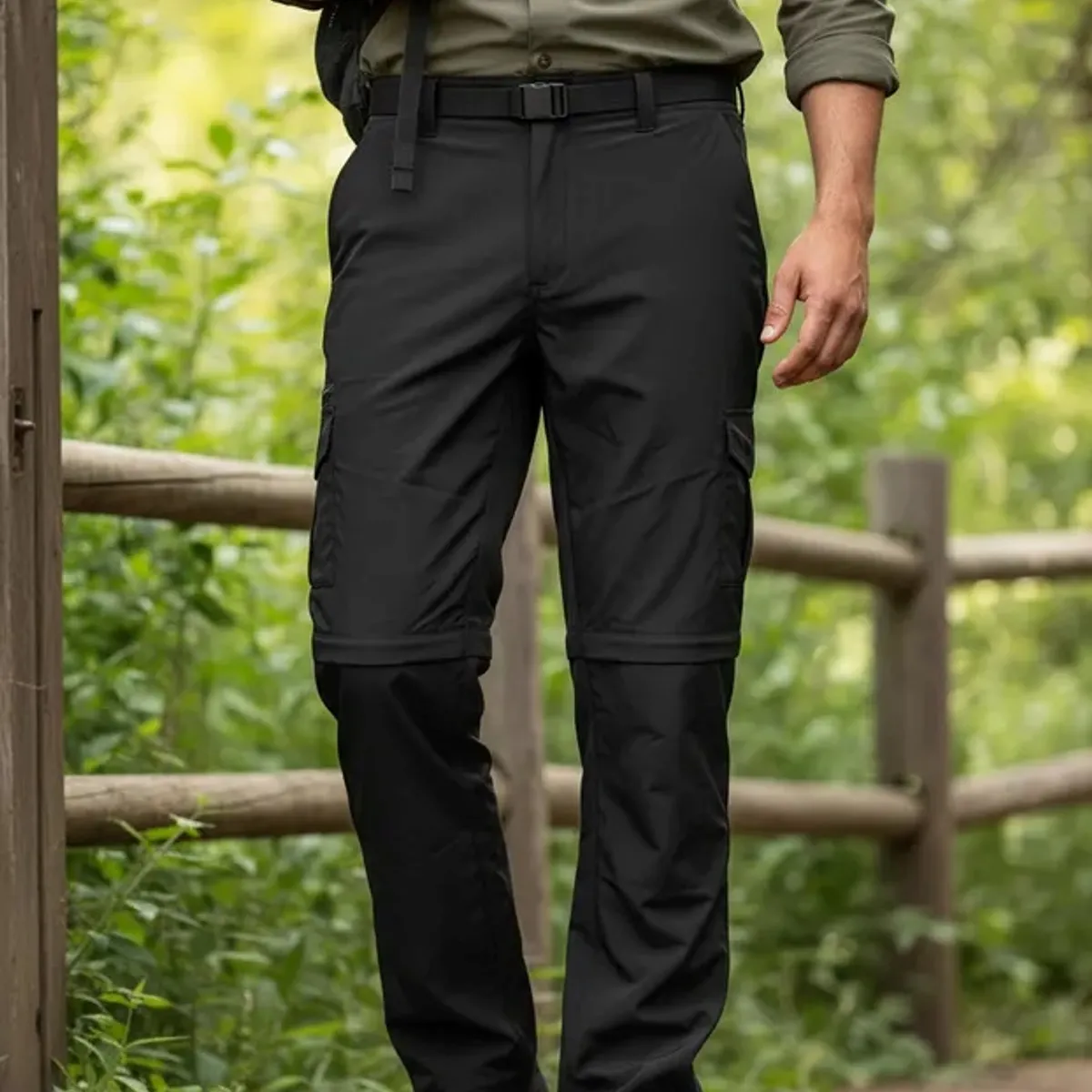 BLUE MOUNTAIN - Pantalón Outdoor Hombre Trekking 2 en 1