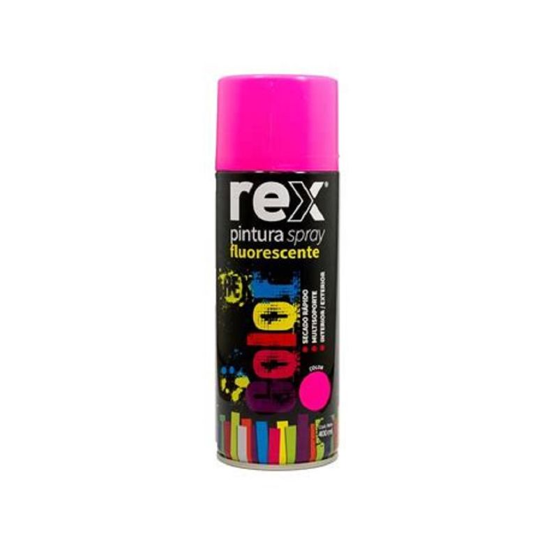 GENERICO - PINTURA EN SPRAY FLUORECENTE ROSA REX 400ML.
