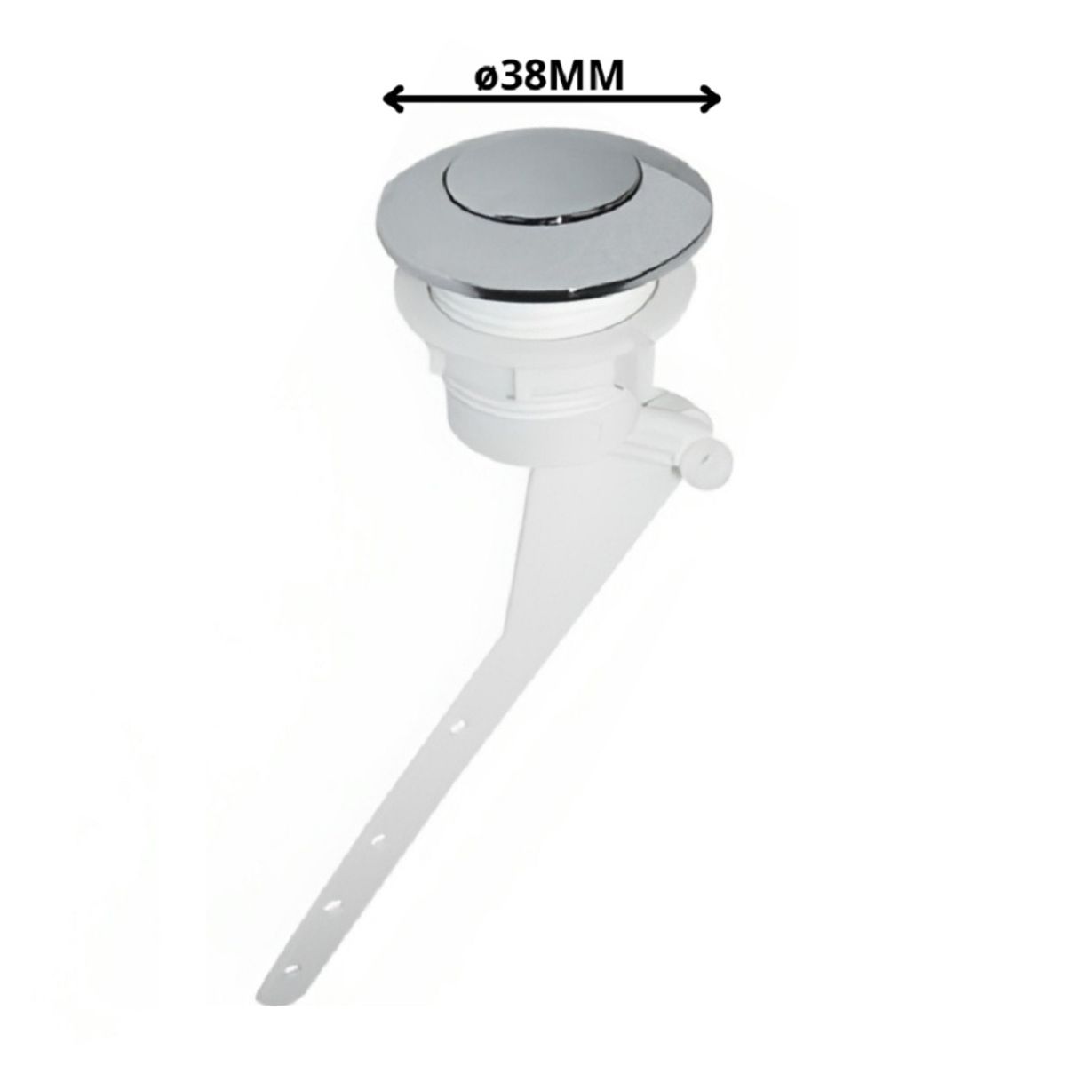 FANALOZA - BOTON LATERAL CROMADO FANALOZA 38 mm.