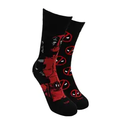 TOP - Calcetines Largos Algodón Pack 2 Marvel - Deadpool