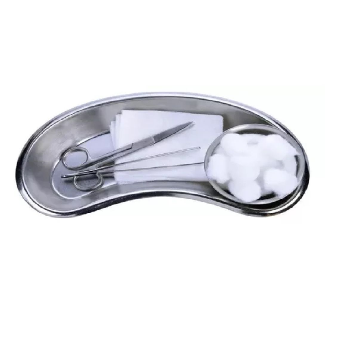 GENERICO - Riñon De Acero Quirurgico Bandeja Para Instrumentos 21 Cm