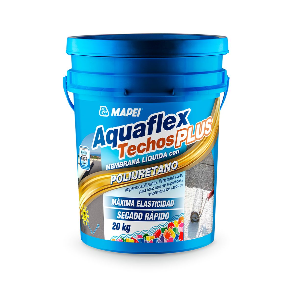 MAPEI - AQUAFLEX TECHOS PLUS BLANCO - Membrana Impermeabilizante 20Kg