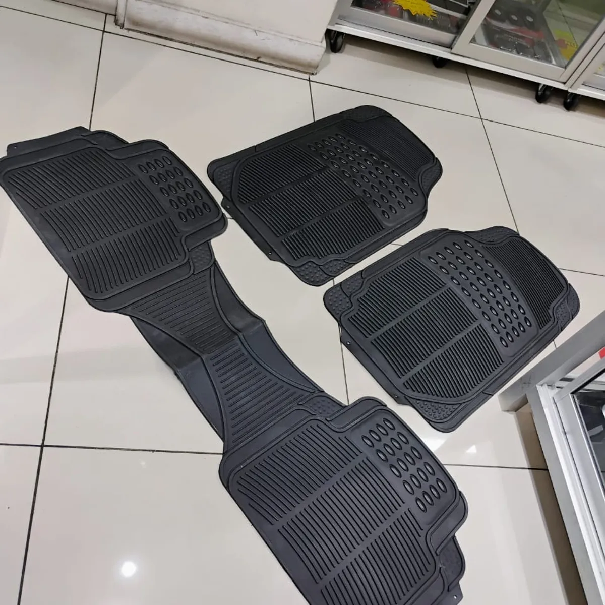 GENERICO - Set 3 piezas pisos alfombras tapetes de goma de autos y suv