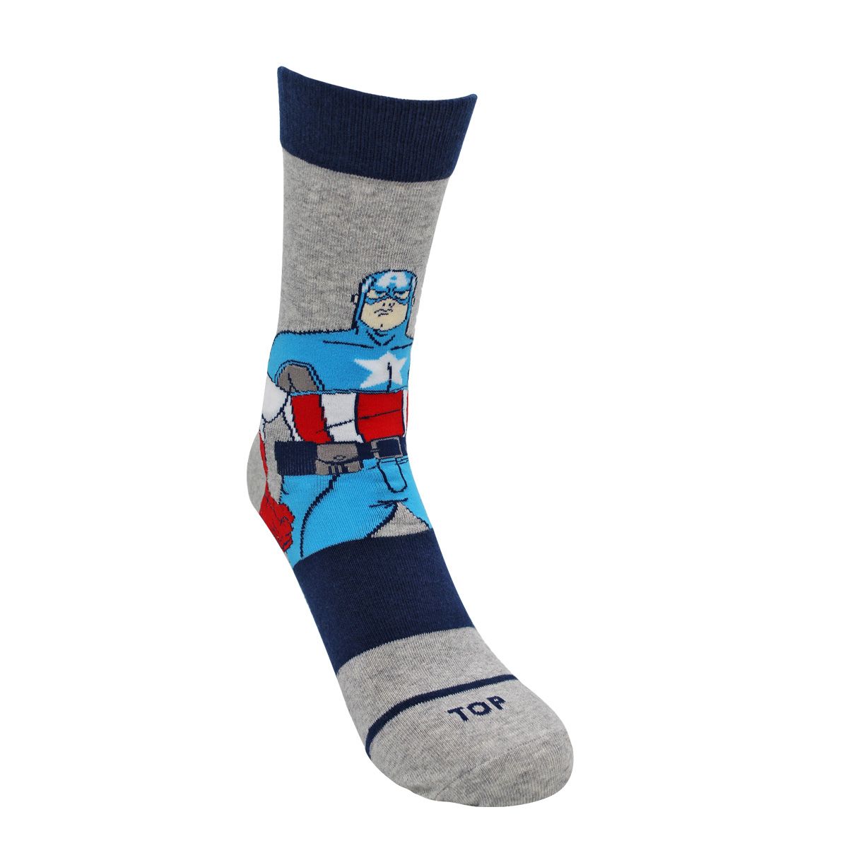 TOP - Calcetines Largos Niño Algodón Marvel Capitán América Pack 2 C3 Top