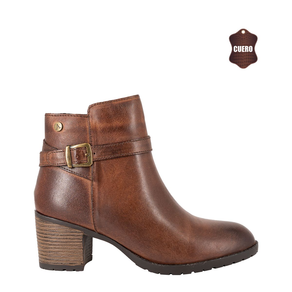 ALQUIMIA - Botin de Cuero Mujer Café Francy Alquimia