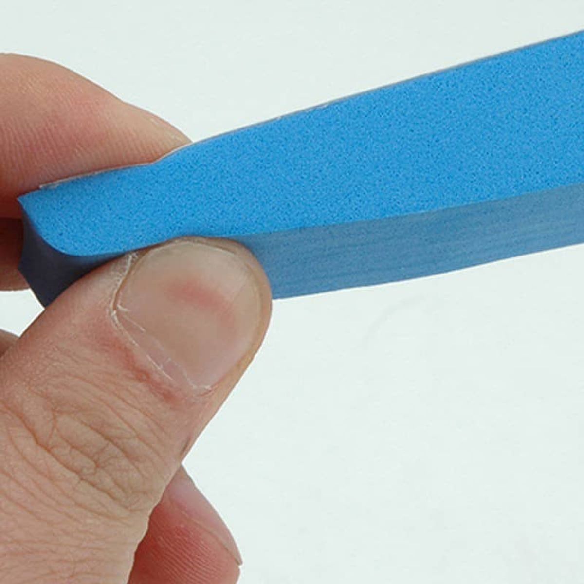 GENERICO - X4 tiras topes de puerta de goma Eva auto adhesivos azul