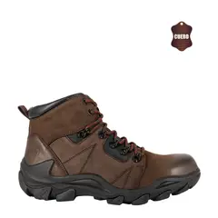 LONDON ADIXT - Botin de Cuero Hombre Café Sauco